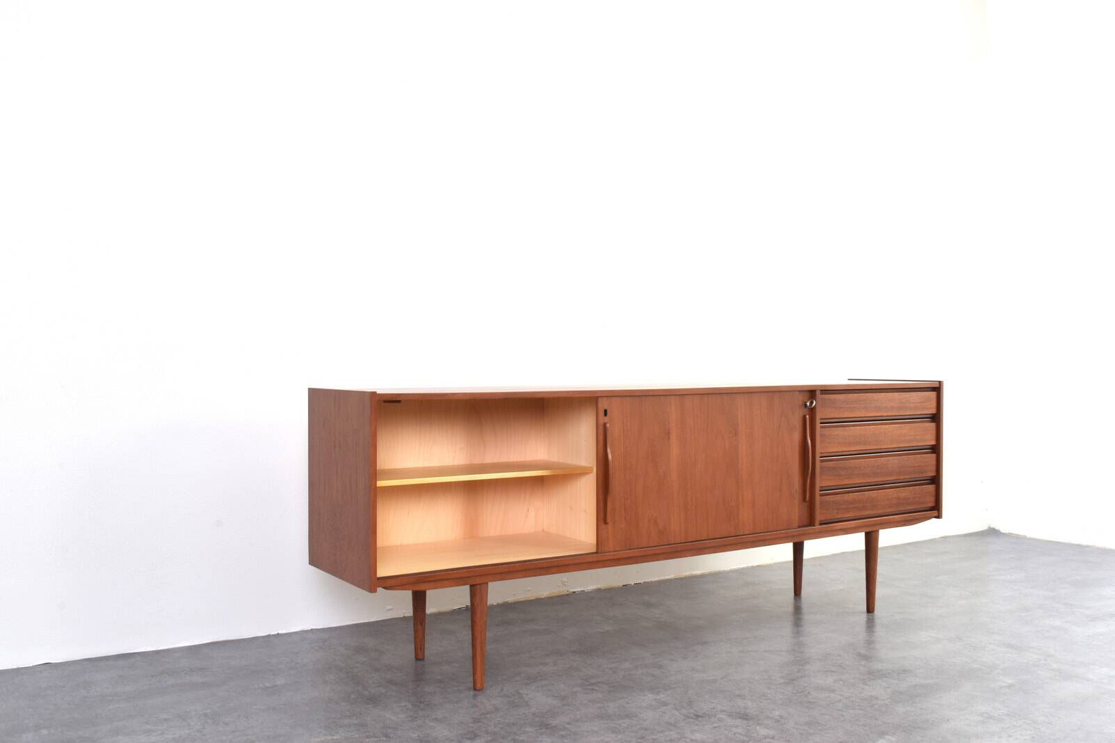 Mid-Century Danish Teak Sideboard, 1960s.