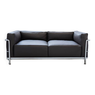 LC3 2-seater sofa by Le Corbusier, Pierre Jenneret and Charlotte Perriand, for Cassina, 1990