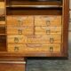 Bureau à tambour Shannon File Co en noyer victorien avec certificat