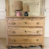 Chest of drawers early nineteenth century in light oak