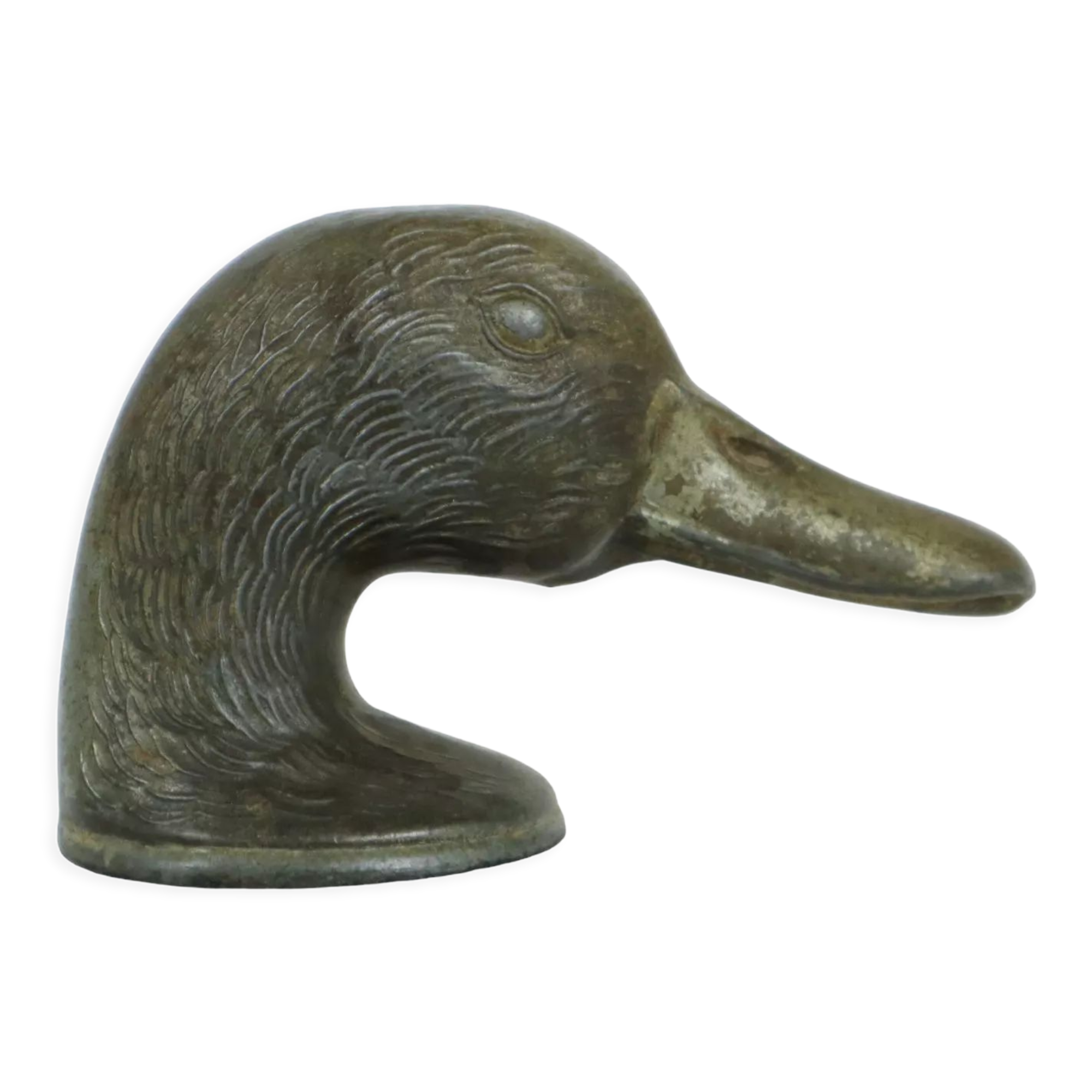Ducky paris pewter bottle opener brass collector's item bar 1940s