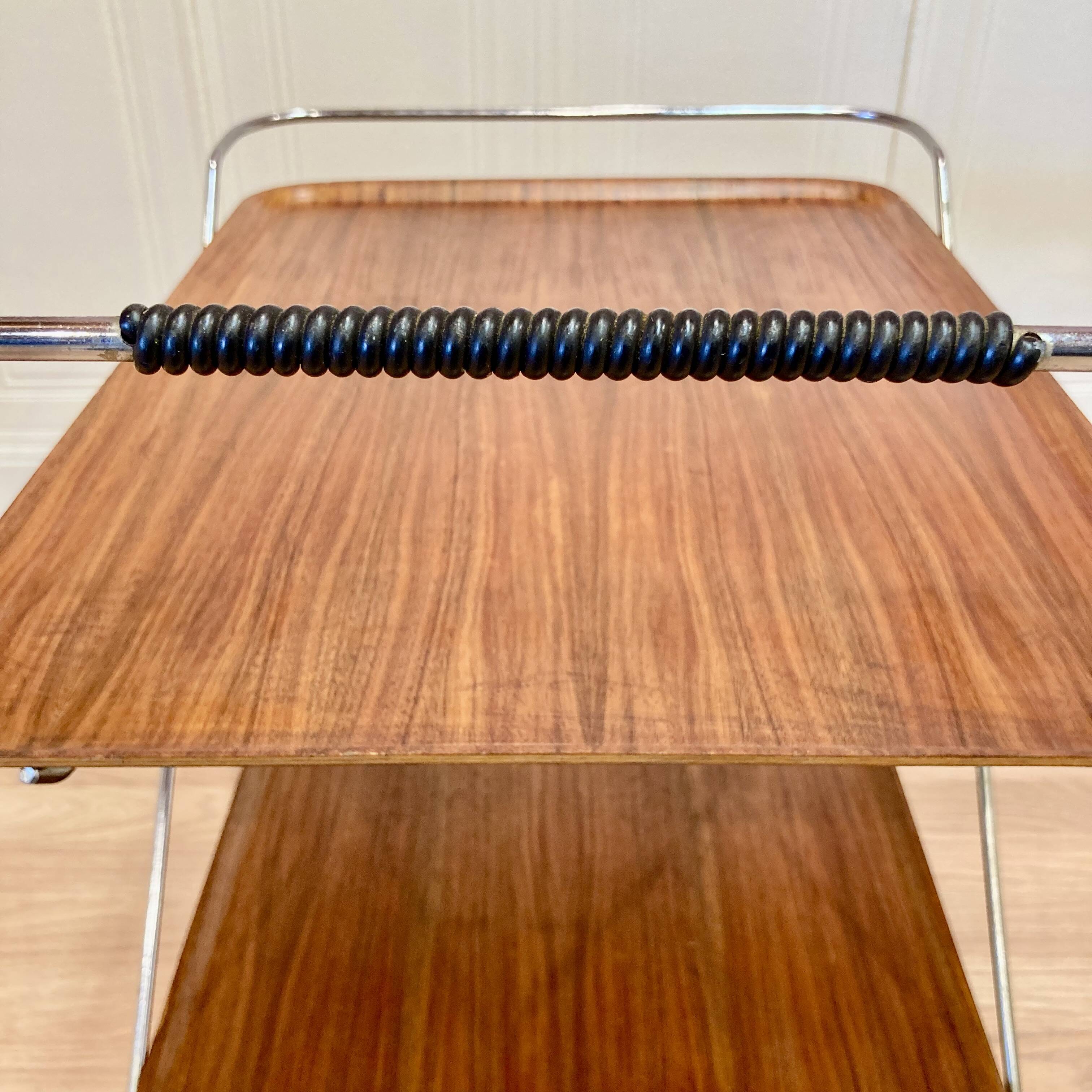 MODULAR SCANDINAVIAN DESSERT TROLLEY "PAUL NAGEL" 1950.