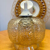 Vintage glass pendant lamp 1960