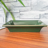 Green and gilded ceramic ashtray M99