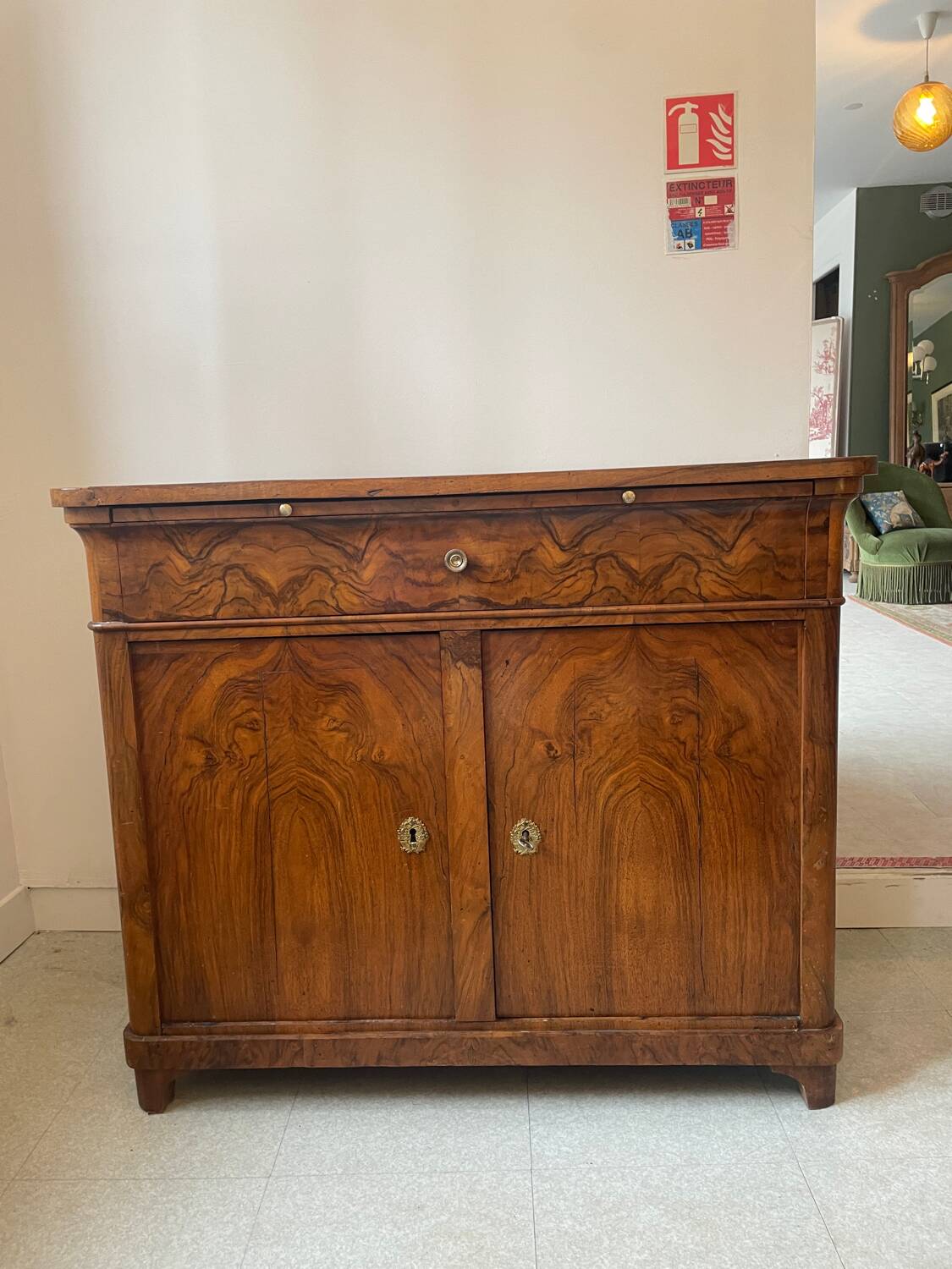 Empire sideboard in burr walnut