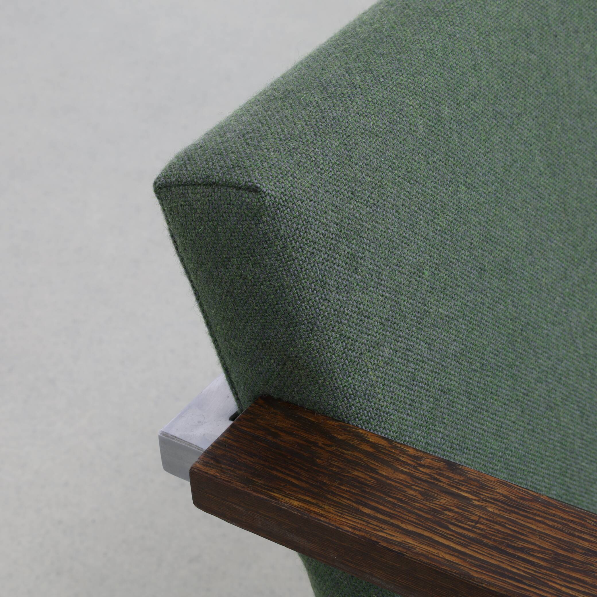 Vintage Armchair in Wool and Chrome by Martin Visser for t' Spectrum, 1960s