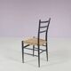 Set of 4 "Spinetto" dining chairs from Chiavari, Italy, 1950s