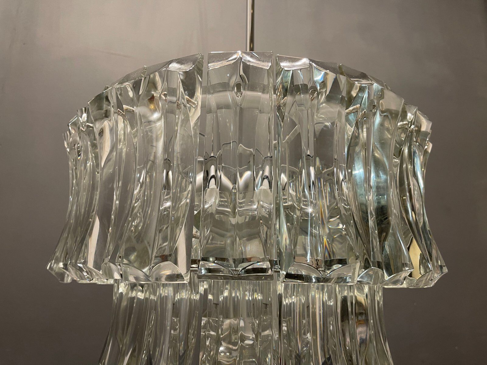 Mid-century italian murano glass chandelier