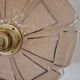 Art Deco pink glass Clichy pendant or lamp.