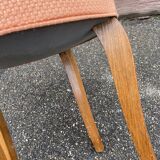 tabouret ottoman ancien scandinave 1950