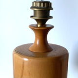 Vintage lamp in light wood