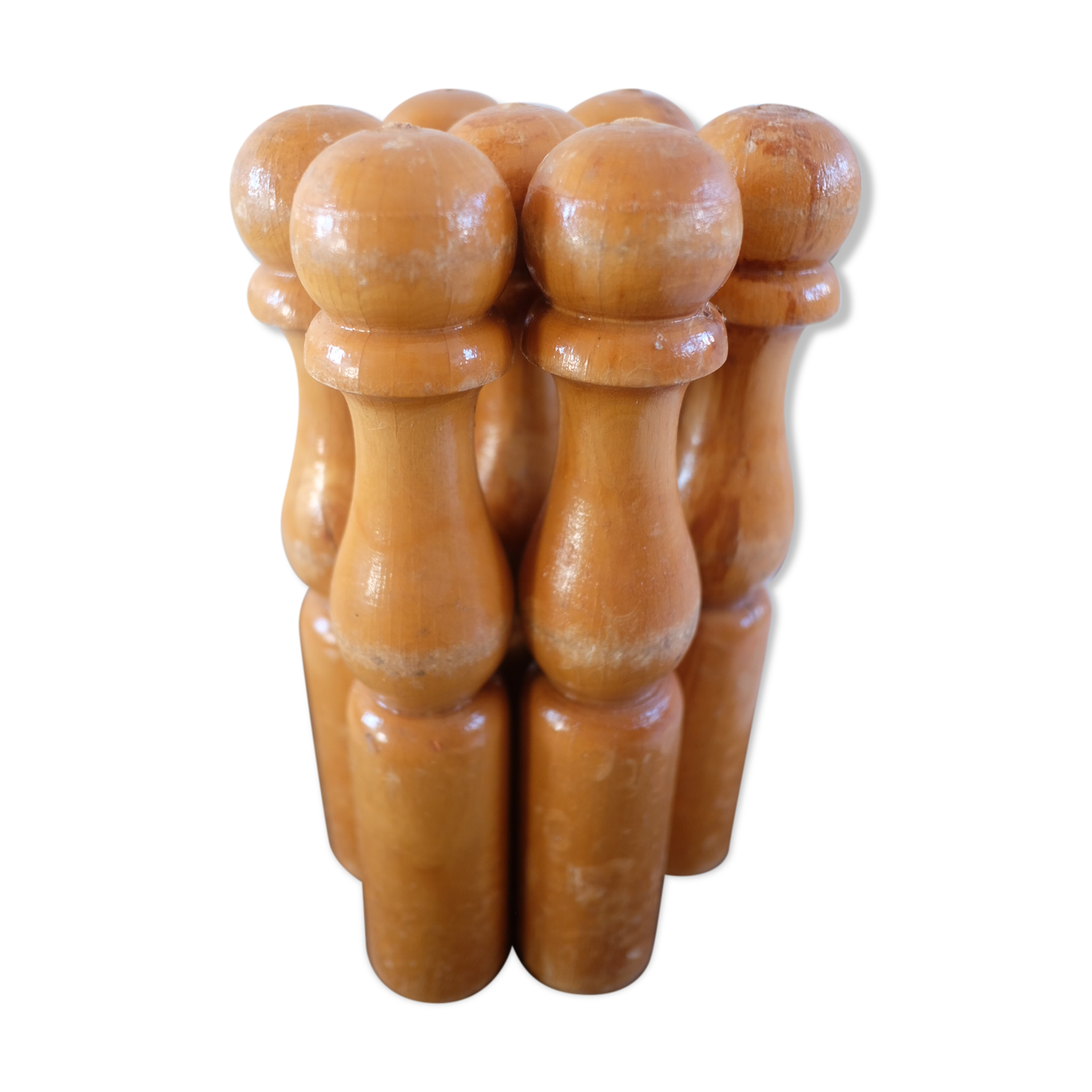 Former wooden bowling game