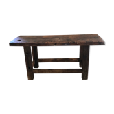 Old solid oak workbench