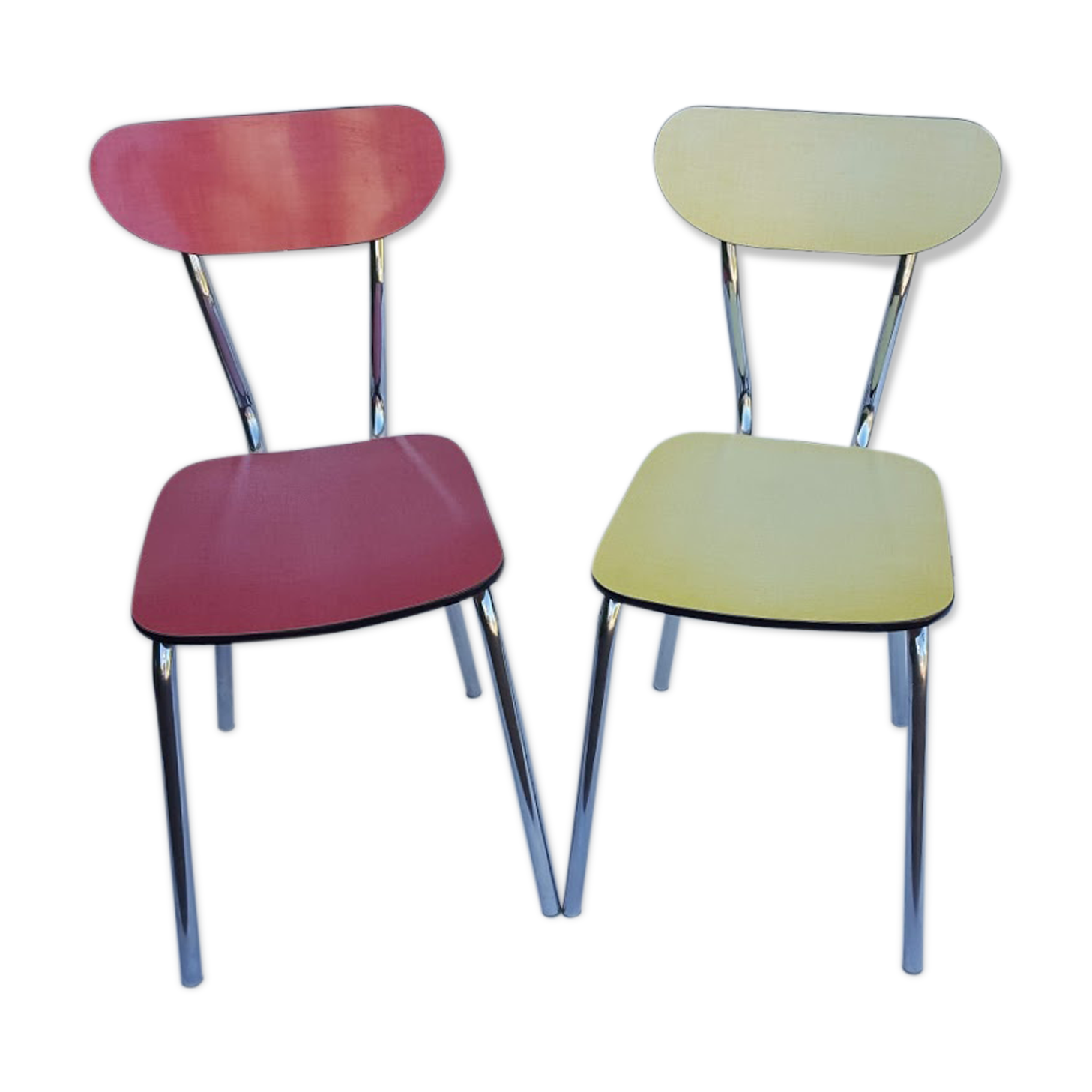 Duo de chaises en formica