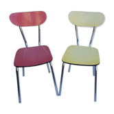 Duo de chaises en formica