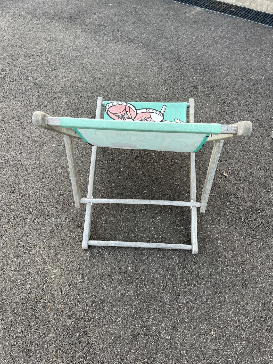 Vintage chilean child deckchair 1980 Mickey Walt disney