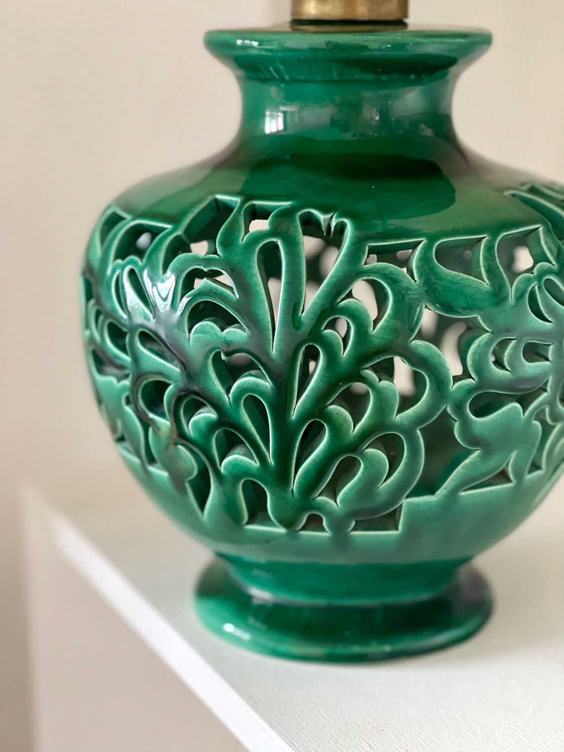 Antique ceramic lamp