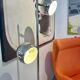 Lampadaire eyeball 2 feux en chrome