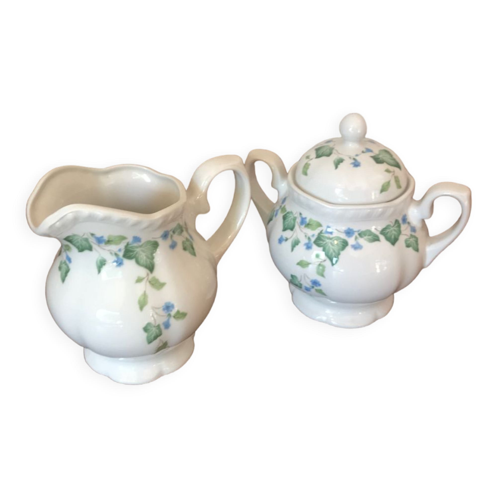 Johnson brothers vintage milk jug and sugar bowl lot