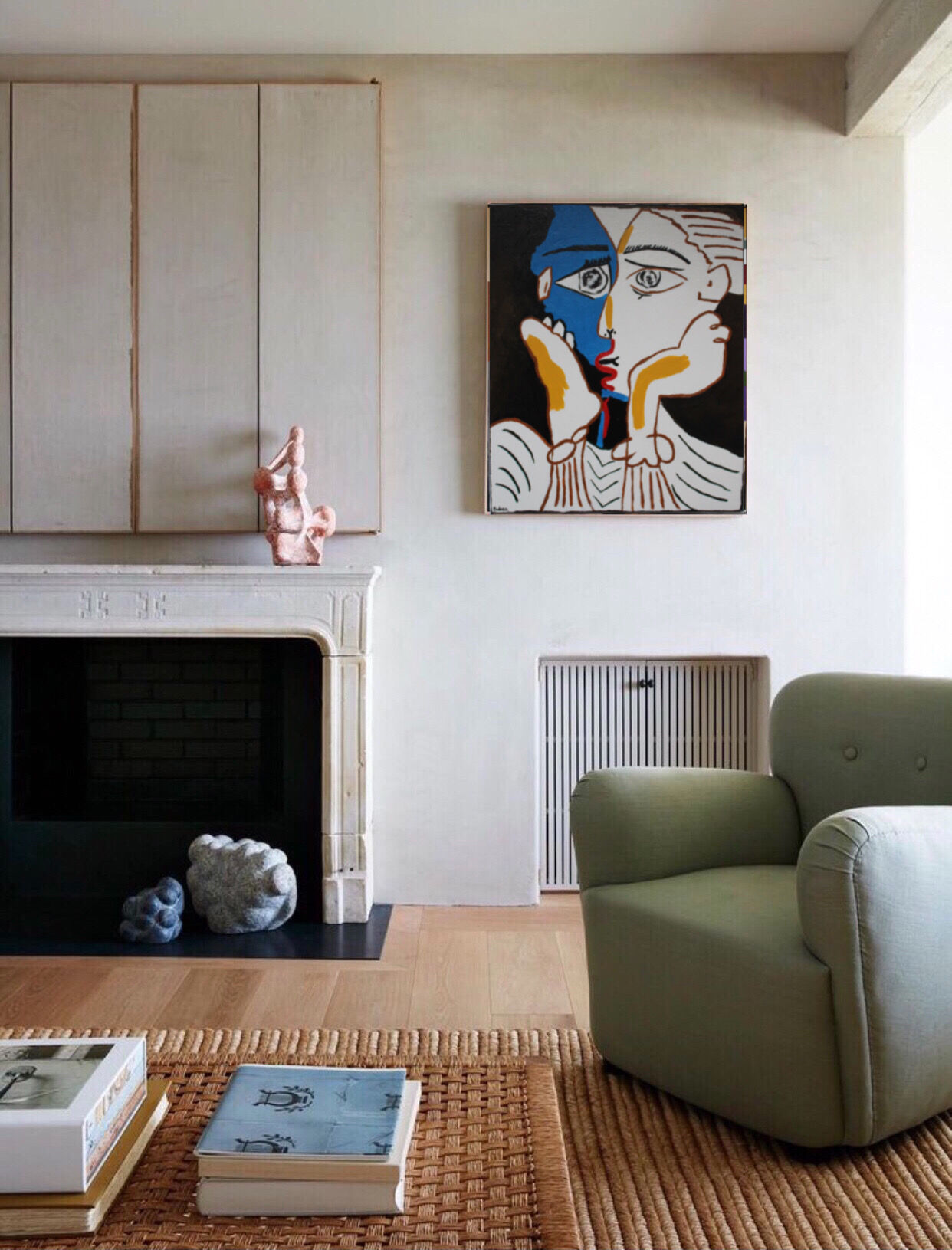 Reproduction of Picasso Les amants 60x50cm acrylic