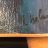 Oil on canvas parody of Cezanne by KALUS