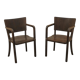 Bentwood writing desk armchairs, 1950s, Czechoslovakia