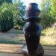 Brutalist ceramic candelabrum.