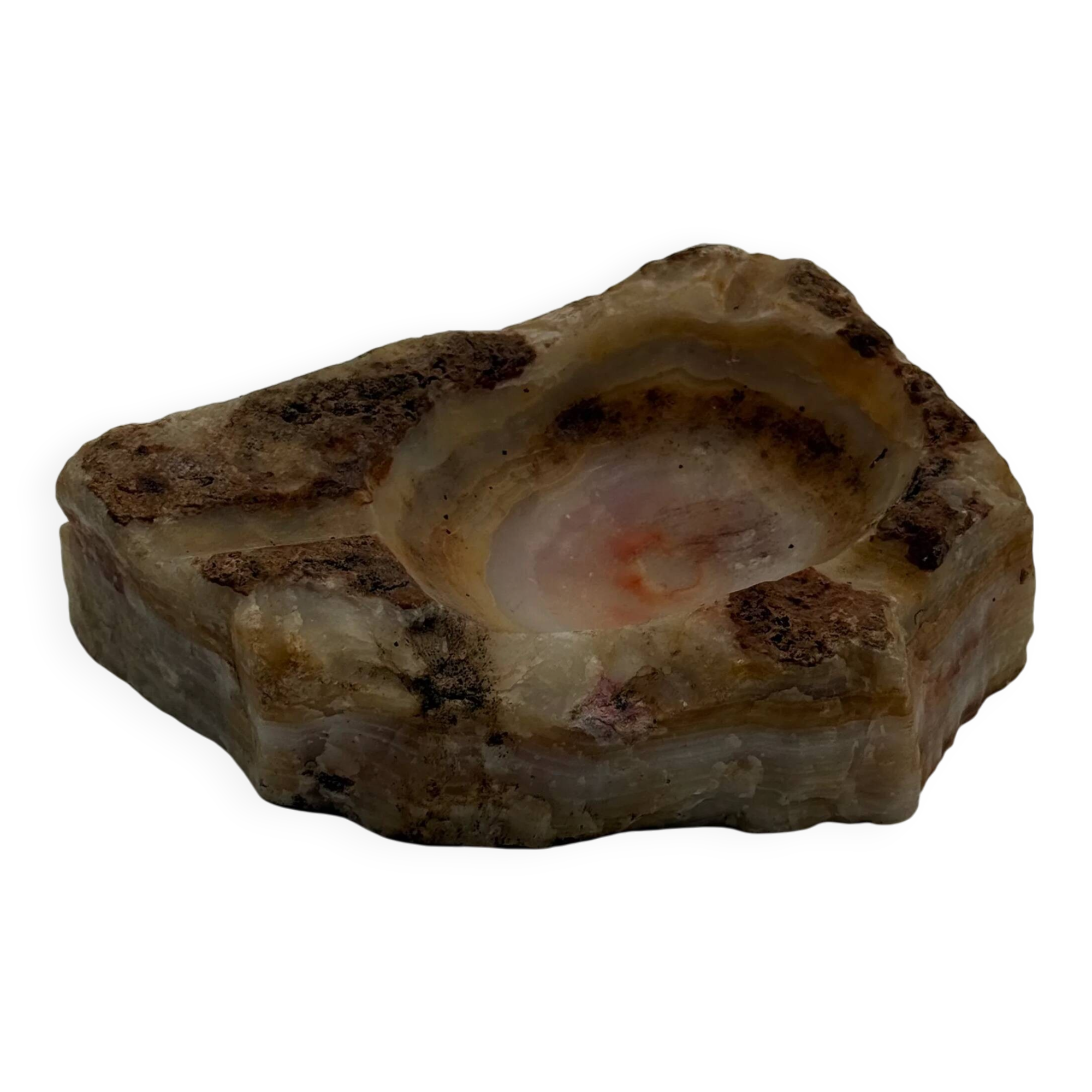 Vintage ashtray in natural onyx
