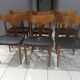 Suite of 6 scandinavian chairs teck Samcom Denmark 1960