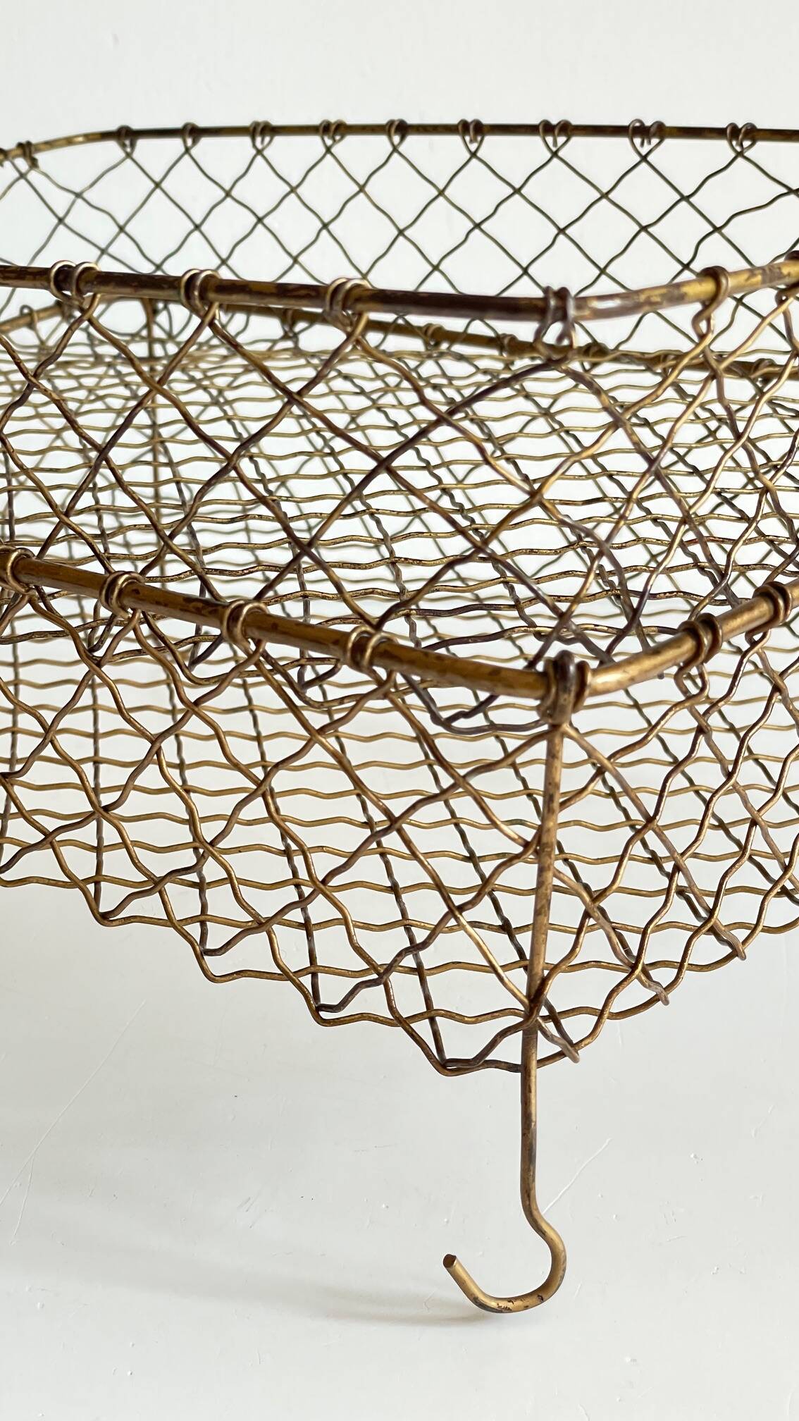 Stackable banks vintage brass wire