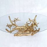 Brass Bonsai coffee Table by Willy Daro