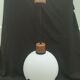 Suspension boule en opaline