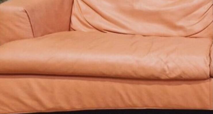 Vintage 3 seater leather sofa