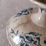 antique compote dish with floral decoration, diameter 21 cm