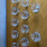Set of 11 vintage flared champagne glasses