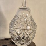 Crystal pear candy bowl
