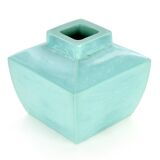 Square Turquoise Ceramic Vase