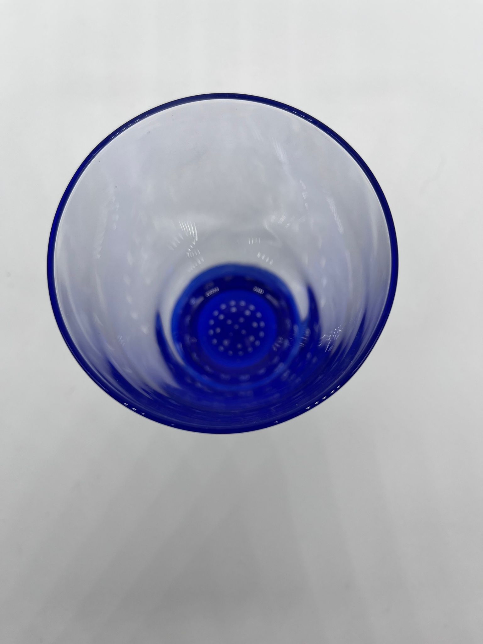 6 murano glass cups