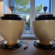 Lot de 2 lampes drimmer hollywood regency