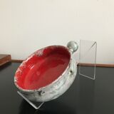 Caquelon, ceramic pan signed Arlette Rioux Juan