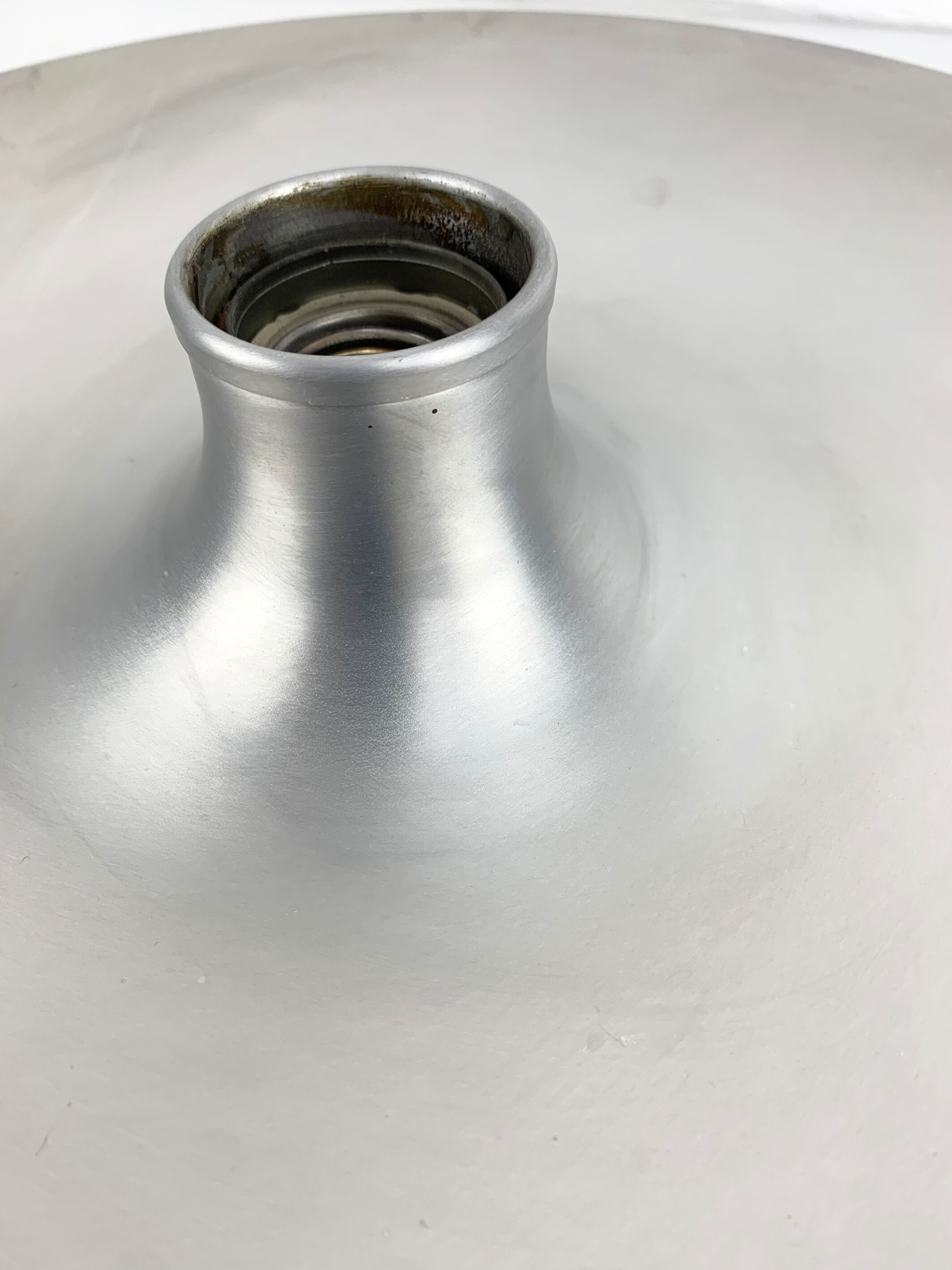 Space age wall lamp by Staff Leuchten in aluminum, Flush Light, 1960-70s