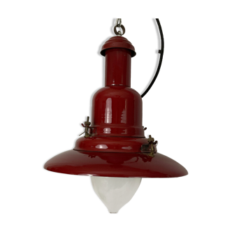 Suspension uccello rouge style lampe pecheur