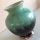 Green and black cermal ball vase 60