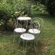 Suite de quatre chaises de jardin années 30