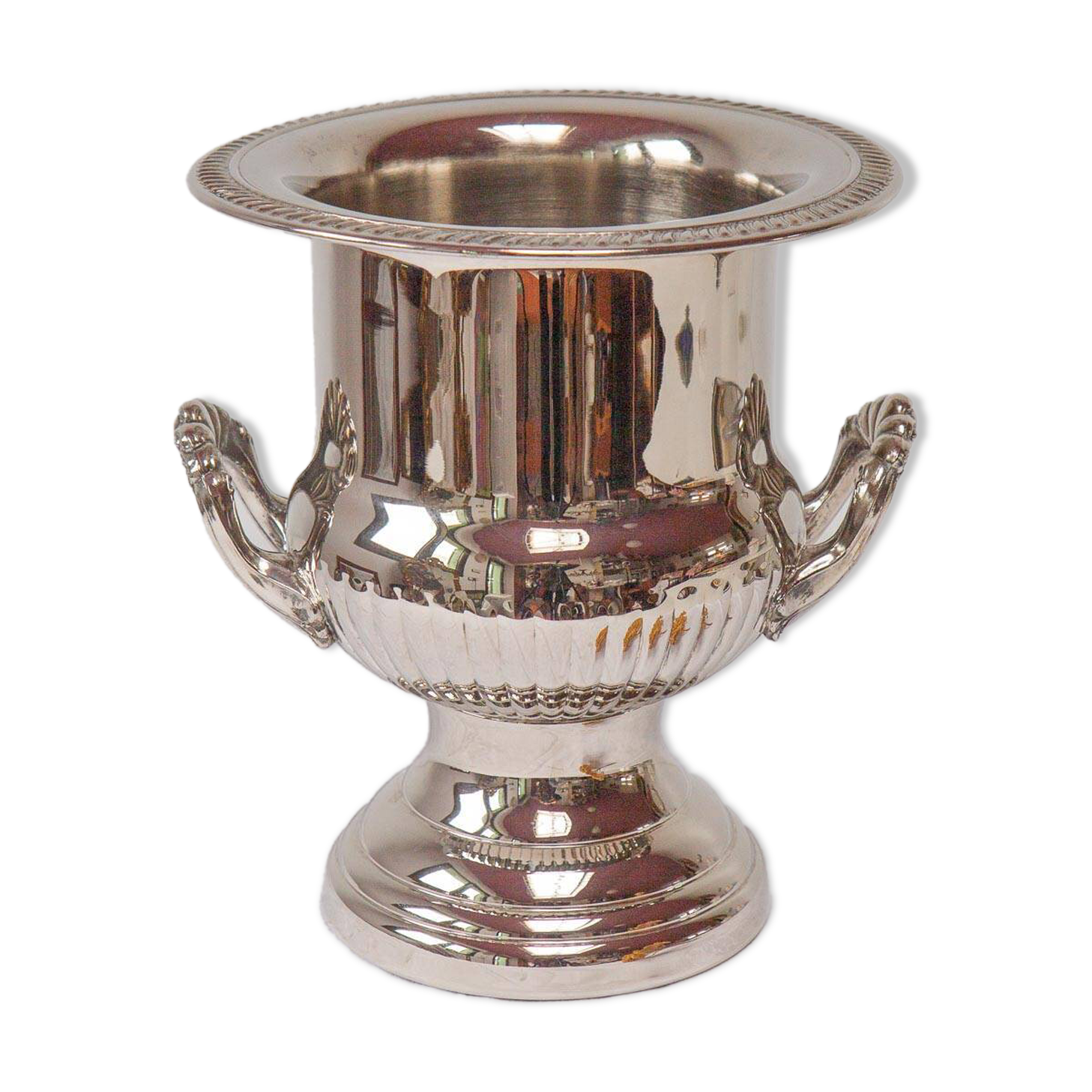 Louis XVI style silver-plated champagne bucket