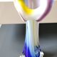Vase design Fleur Arum. In blown art glass, Murano style. 21 cm.