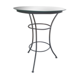 Glass tray side table