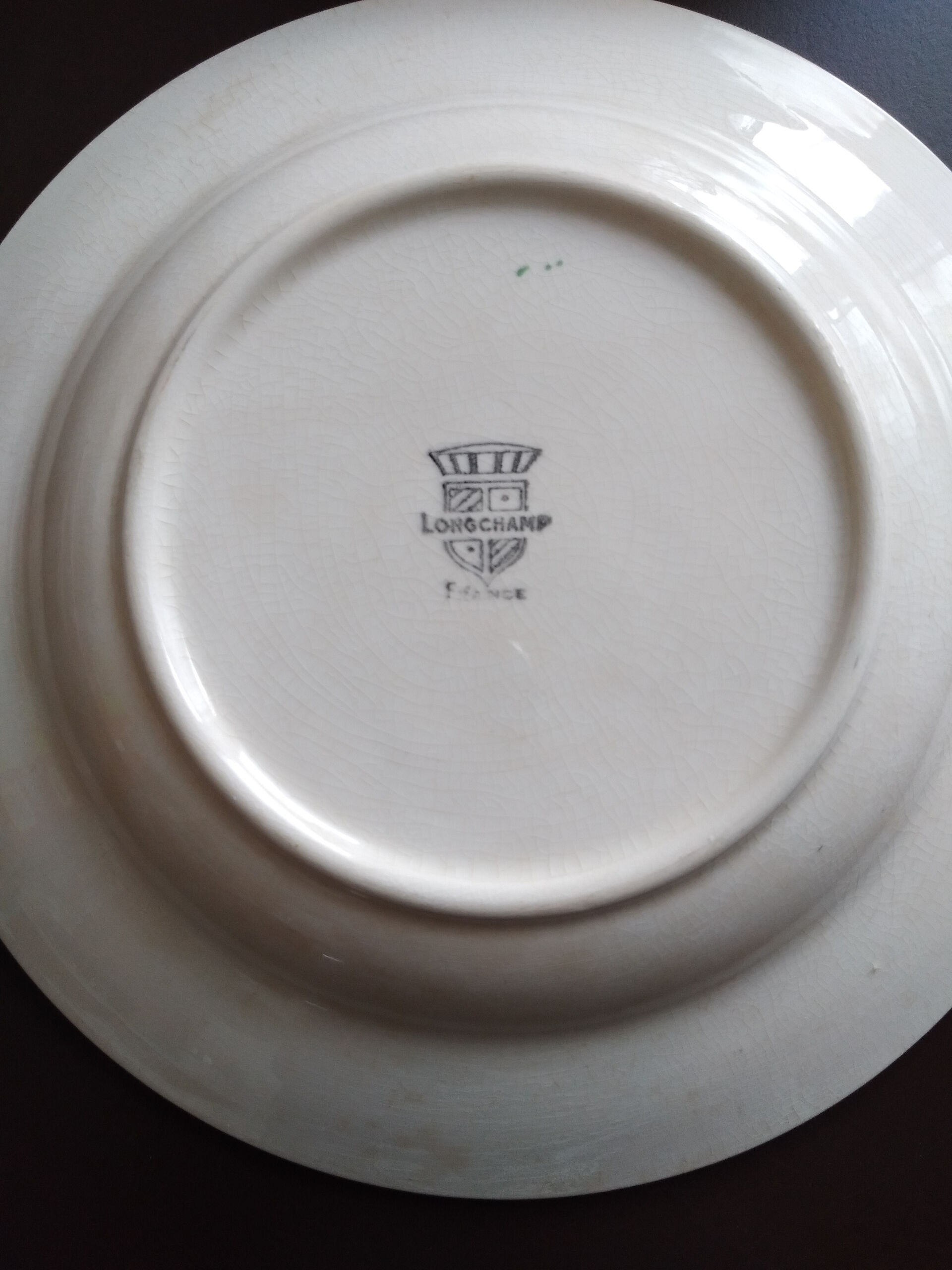 Set de 6 assiettes creuses faïence Longchamp
