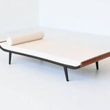 Dick Cordemeyer Lit de repos Cléopâtre en lin blanc Auping Pays-Bas 1954