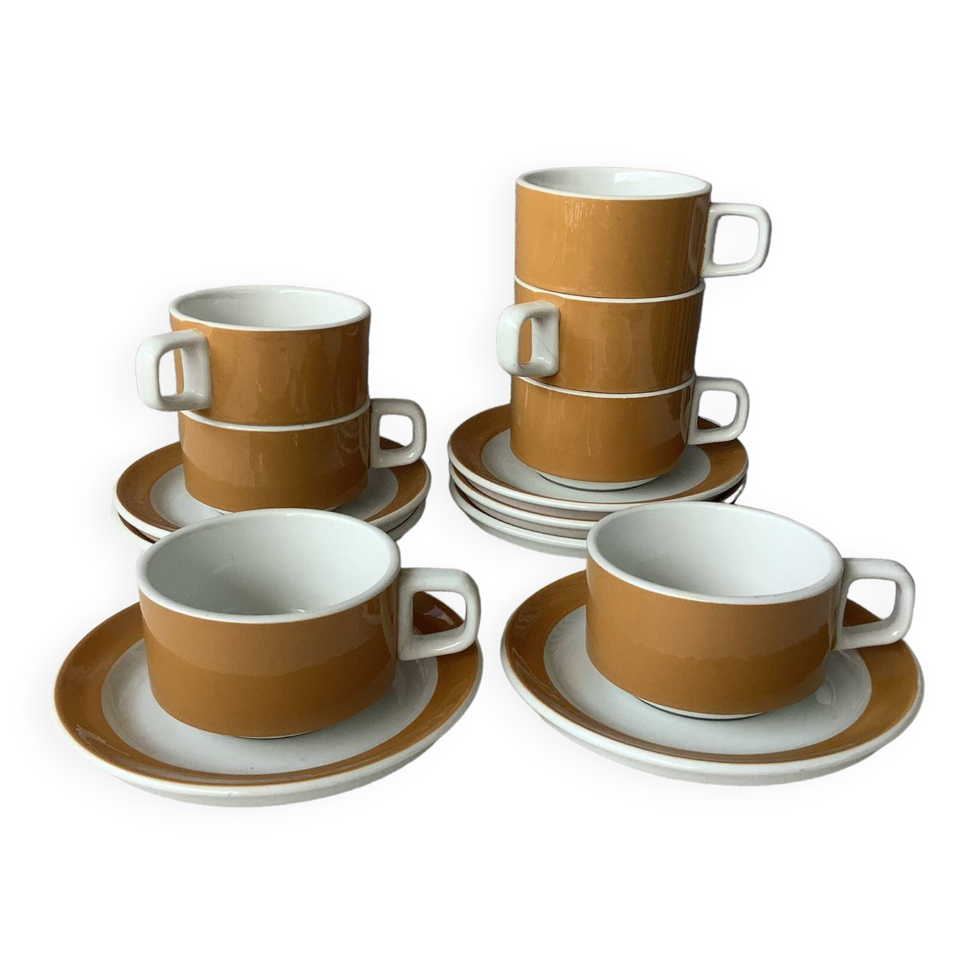 Sarreguemines designer cups 70'